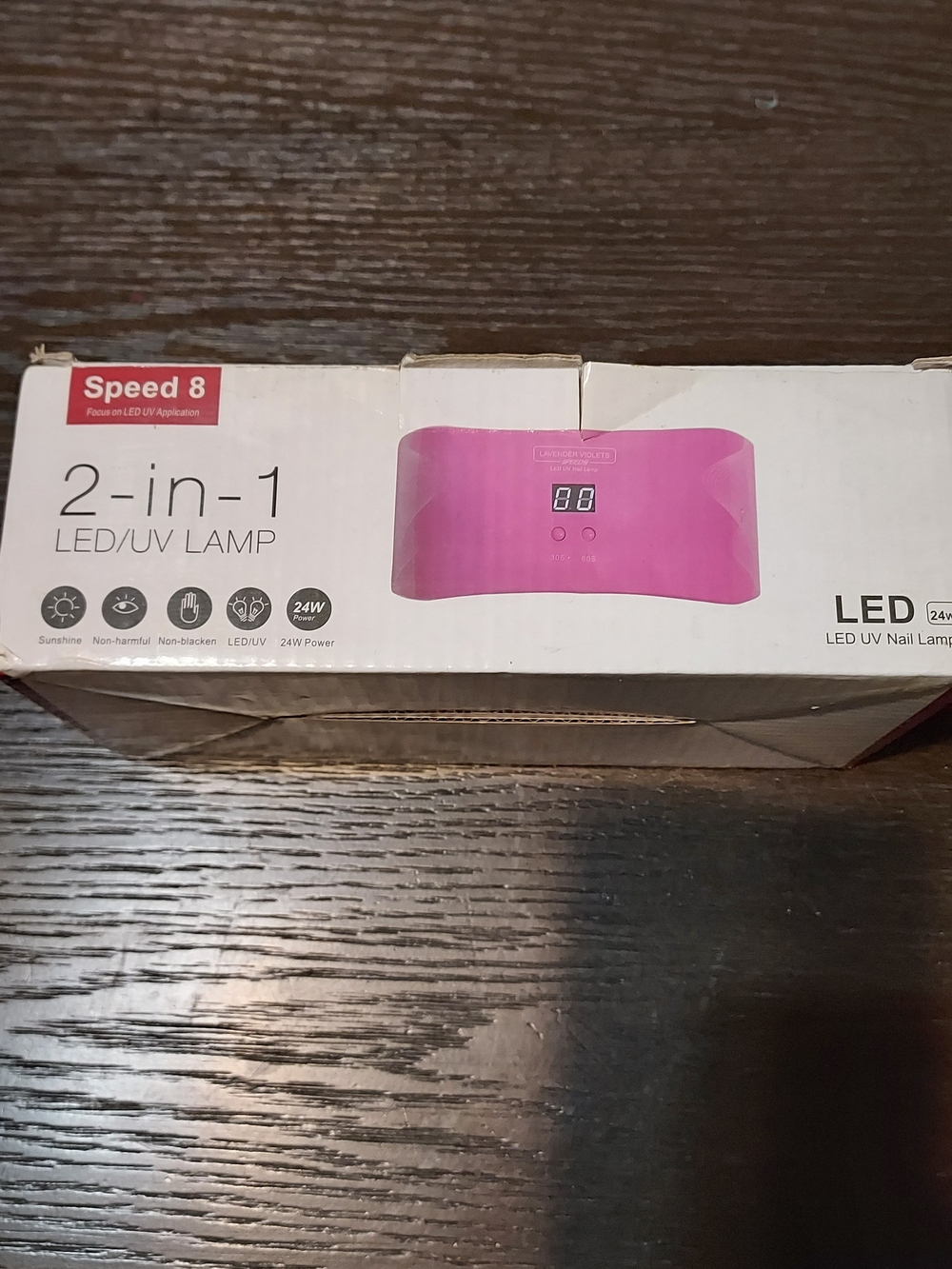 2-in-1 LED/UV Nail Lamp - Pink